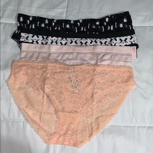 4 pair victoria secret panties